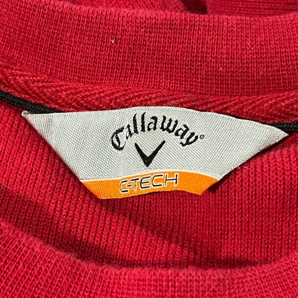 Callaway Stretch Red Golf Sports Tennis Country Club Mens Sweater - Picture 4 of 5